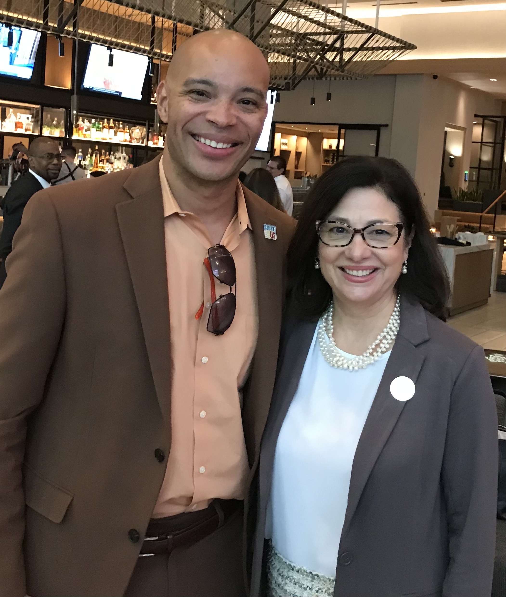 Alice Rodriguez with DreamSpring Racial Equity Advisor, Mike Langley