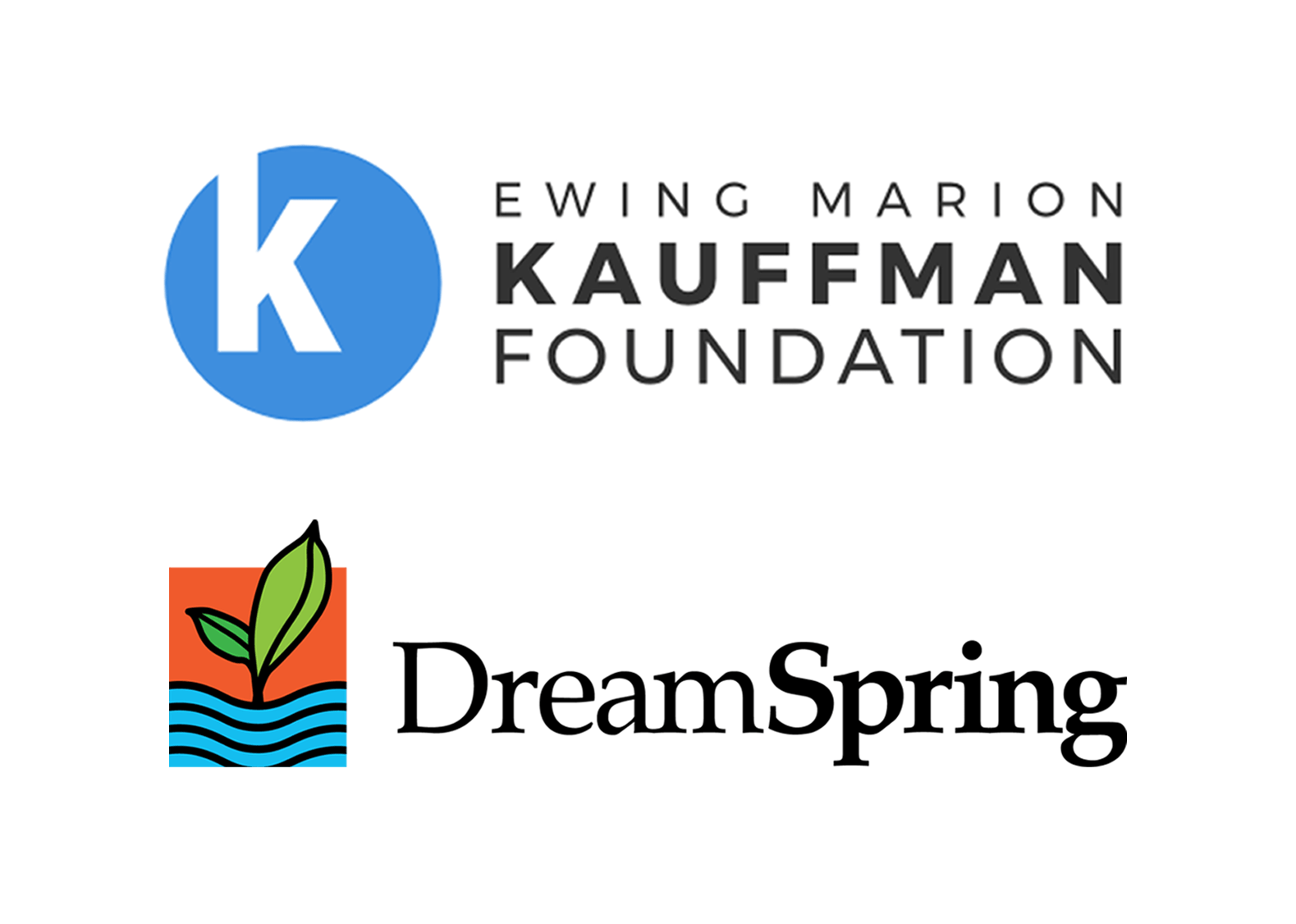 Kauffman Foundation and DreamSpring logos