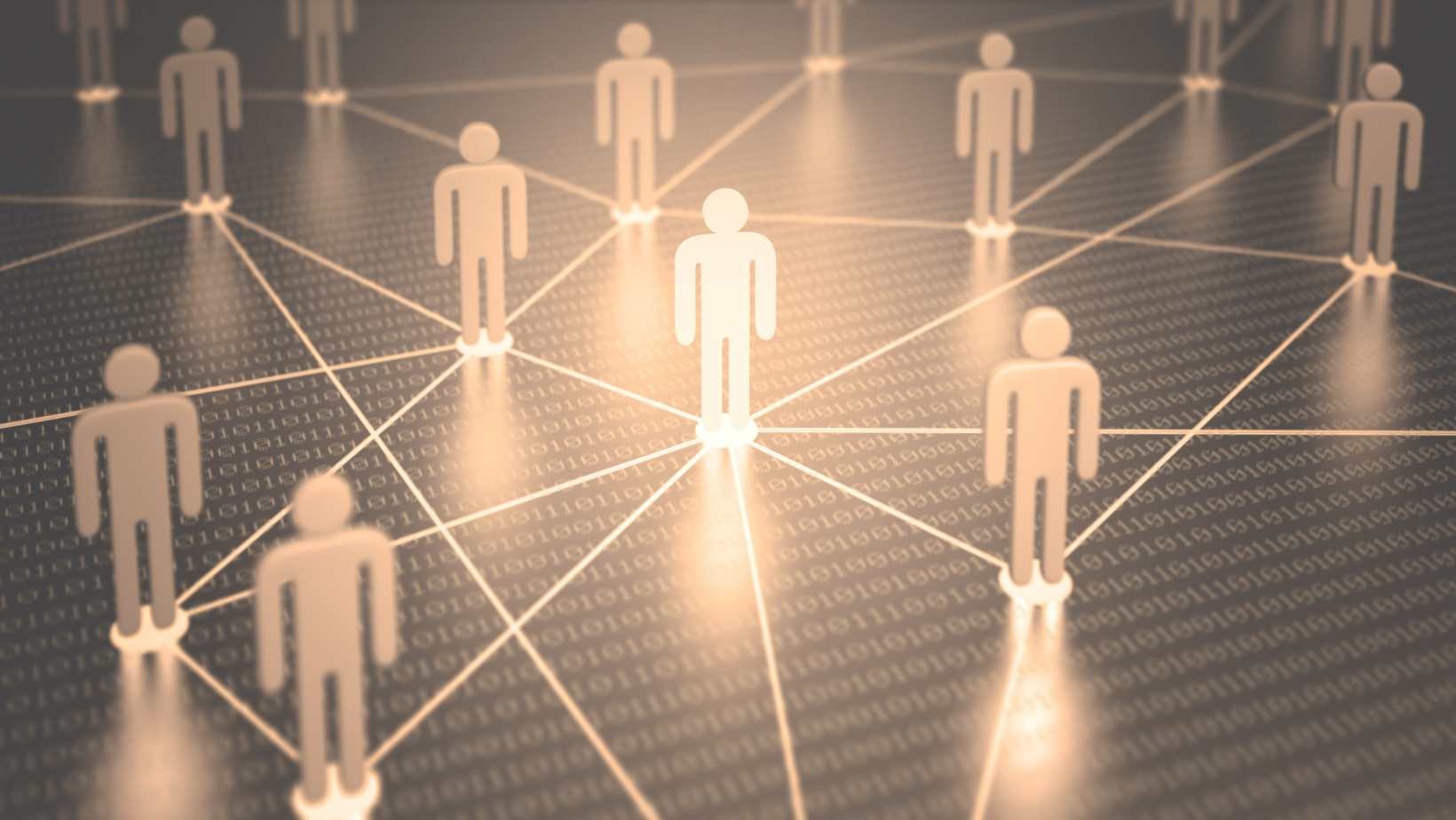 Digital artwork depicting networking 